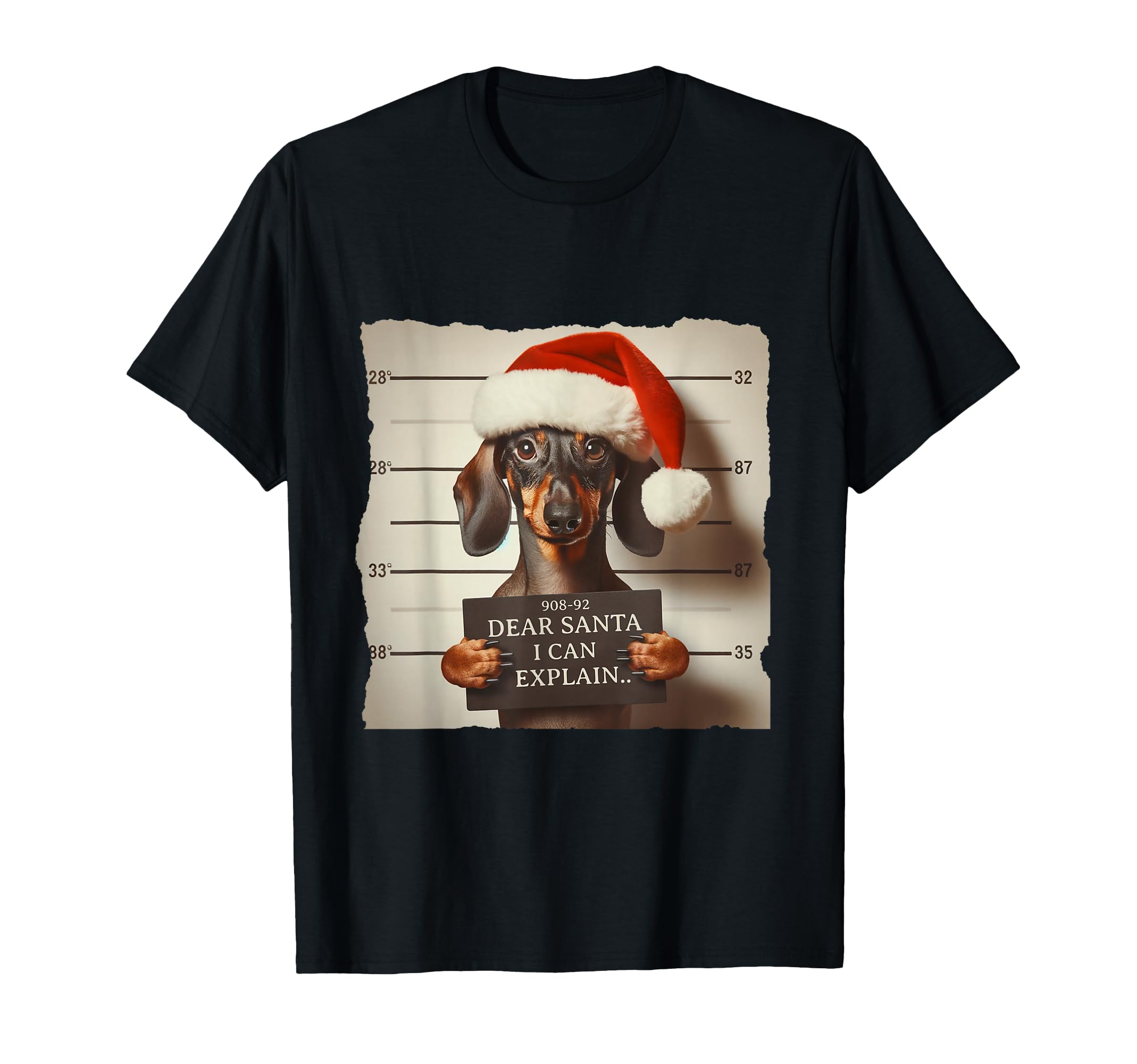 Photo 1 of Funny Dachshund Christmas Dear Santa I Can Explain Weiner T-Shirt