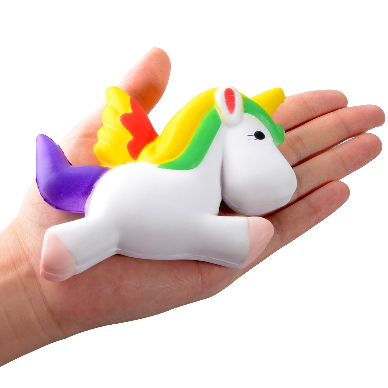 Firlar Unicorn Squishy Animal Slow Rising Stress Relief Toy for Kids Adults (A)