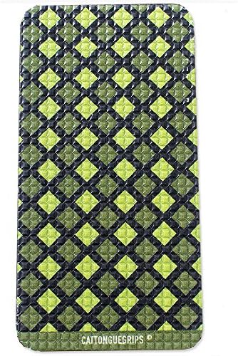 CatTongue Grips - Large Tom Cat - Cell phone case grip tape for all devices means no more dropping! Patented. Strong grip to stick on Socket- Pop on ANY device including iPhones 6+, 7+, 8+, iPad.