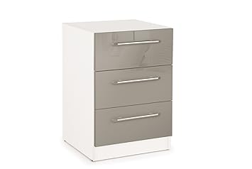 Regal New Modern Combination Wardrobes Set In White And Grey High