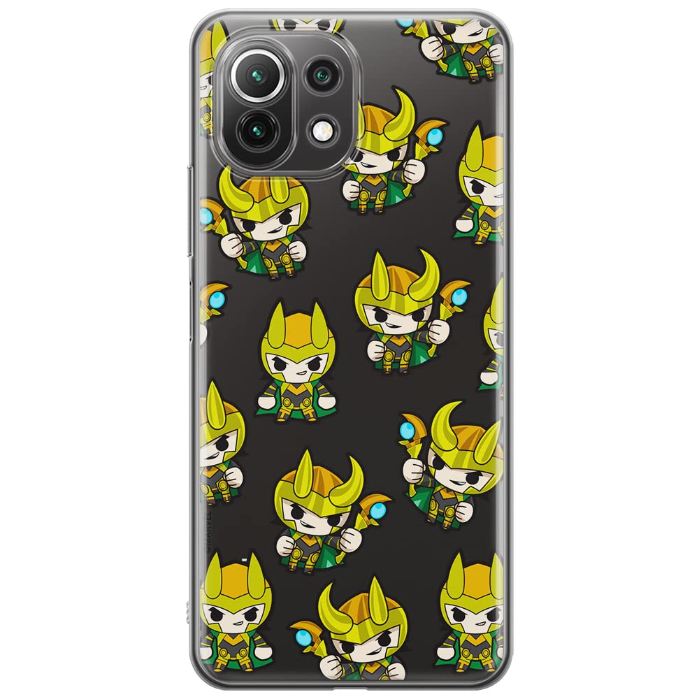 ERT GROUP mobile phone case for Xiaomi 11 Lite 4G/5G original and officially Licensed Marvel pattern Loki 003, partially transparent — image 1