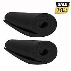 2-Pack 10mm Thick Black Eva Foam Cosplay Sheets