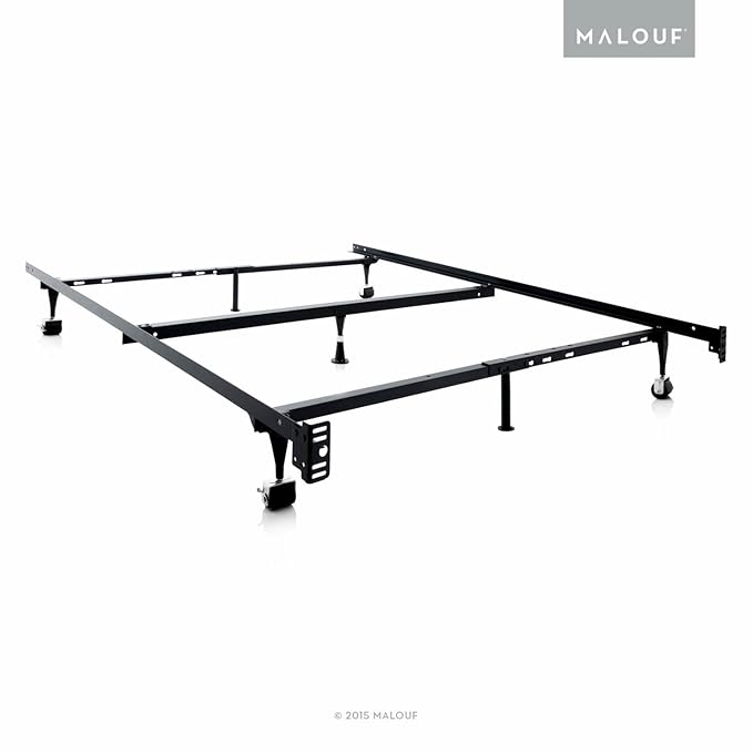 STRUCTURES by Malouf Heavy Duty Adjustable Metal Bed Frame