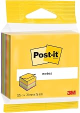 Post-it Cube Ultra Colours 325 Sheets 76mm x 76mm Extra Sticky Notes