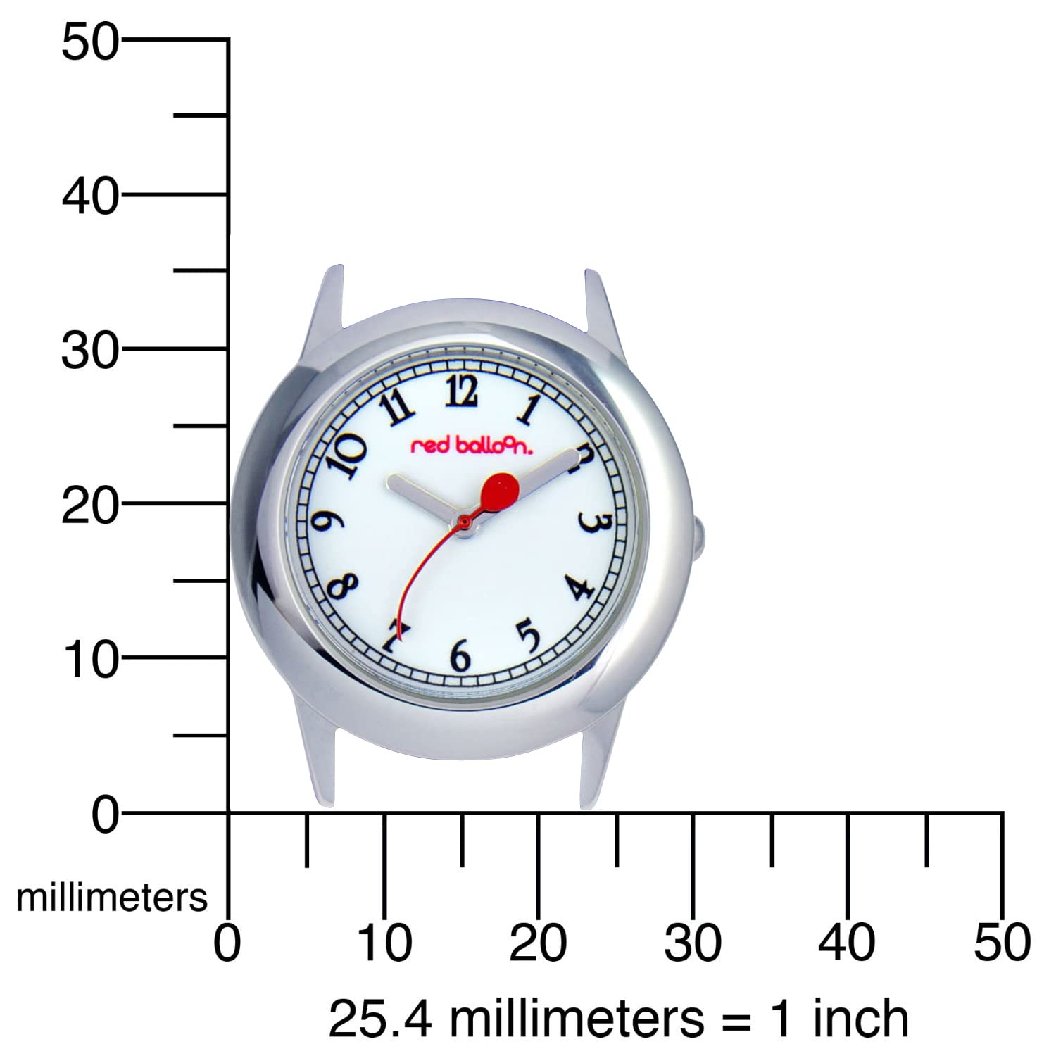 Red Balloon Kids' Stainless Steel Time Teacher Analog Quartz Strap Watch
