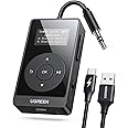 UGREEN Airplane Bluetooth 5.3 Transmitter Receiver for 2 Airpods, AptX Adaptive/HD Audio 3.5m Aux Bluetooth Adapter for Airpl