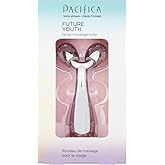 Pacifica Future Youth Stainless Steel Face Roller – Cooling Dual Gua Sha Facial Massager for Sculpting, Contouring & De-Puffing – Anti-Aging Skin Care Tool for Wrinkles & Fine Lines Lymphatic Drainage