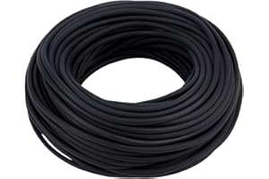 BENECREAT 32.8 Yards PVC Welt Cord Piping, 4mm Black Plastic Welt Cord Upholstery Piping for Sofa, Chair, Table Runner, Mattr