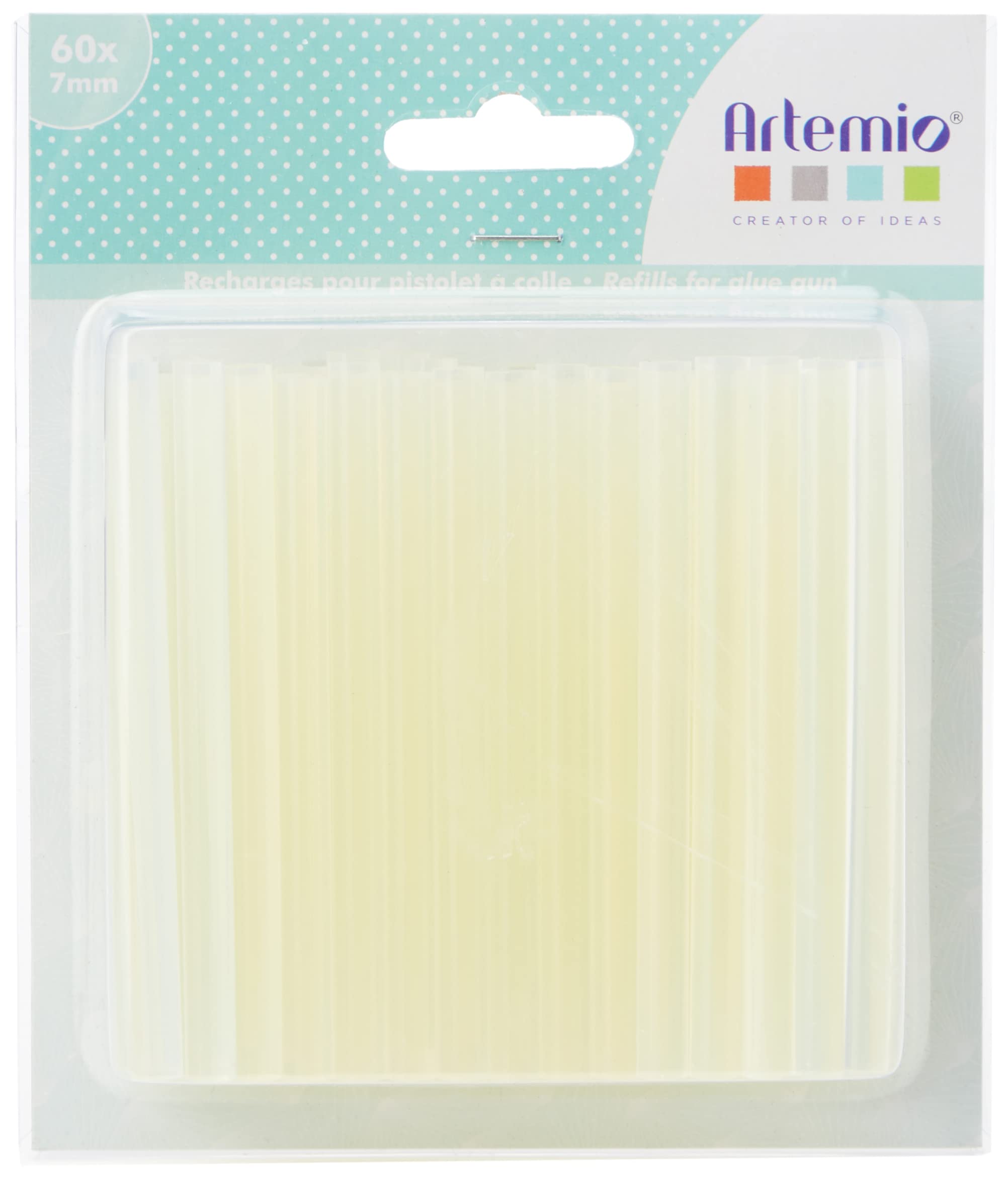 Artemio 60 Clear Glue Refill, Clear, 7mm