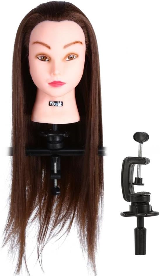 Mannequin Head Hair, 24" Salon Hairdressing Training 30 Head Real