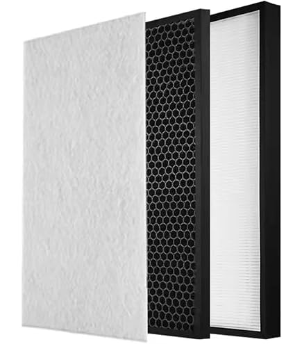 PUREBURG FXJ80UW Ersatzfilter-Set – Kompatibel Mit Sharp Plasmacluster Luftreiniger, H13 HEPA & Aktivkohle
