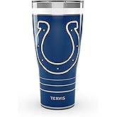 Tervis Traveler NFL Indianapolis Colts - MVP Triple Insulated Tumbler Travel Cup Keeps Drinks Cold & Hot, 30oz, Stainless Steel