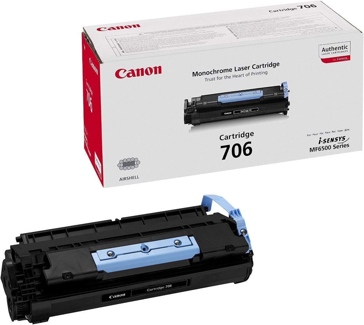 Canon laser toner cartridge 706 black 0264B002AA CRG706 Copier Toner for MF6530 / MF6540PL / MF6550 / MF6560PL / MF6580PL Copier Toner for MF-6530 / MF-6540PL / MF-6550 / MF-6560PL / MF-6580PL — image 1