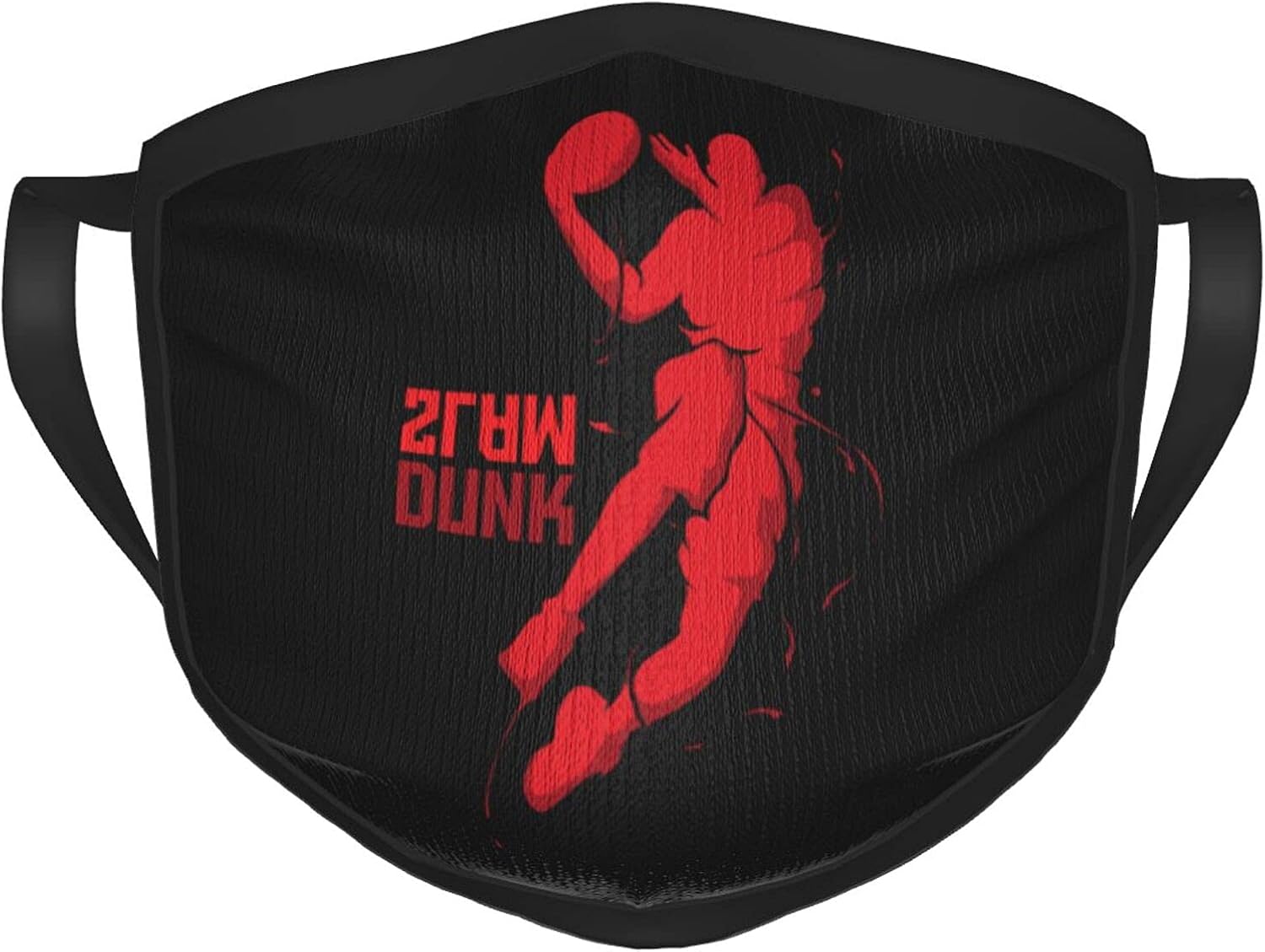 Basketball Players Slam Dunk Splash Silhouette Face Mask Adult Unisex