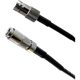 12G Rated BNC Female to Din 1.0/2.3 HD-SDI Belden 4855R Video Adapter Cable, 6 Inches