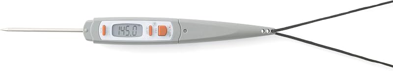 Pro Sonda Termometro Digitale per Carne in Plastica/Acciaio Inox con Custodia Protettiva Antimicrobica, Colore Grigio, 18 cm — foto 2 di 7