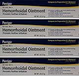 Hemorrhoidal Pain Relief Ointment Generic for Preparation H for Fast Relieves of Internal and External Hemorrhoid Symptoms 2 oz. Per Tube Pack of 4 Total 8 oz. by PERRIGO PHARMACEUTICALS