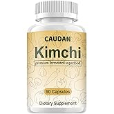 CAUDAN Kimchi Capsules, Kimchi Supplement, Probiotics & Enzymes Supports Gut & Digestive Health, Taste Well, Fermented Superfood for Antioxidant Support, 90 Vegan Capsules