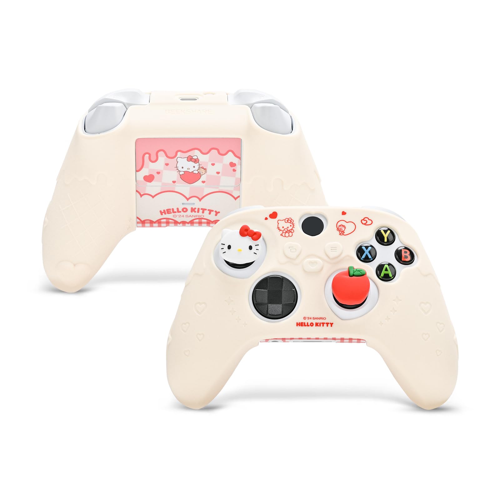 Kuitmor Silicone Controller Cover Skin for Xbox Series X,Soft Anti-Slip Protective Cover Skin Case Compatible with Xbox Wireless Controller with 2 Thumb Grip Caps - HLK