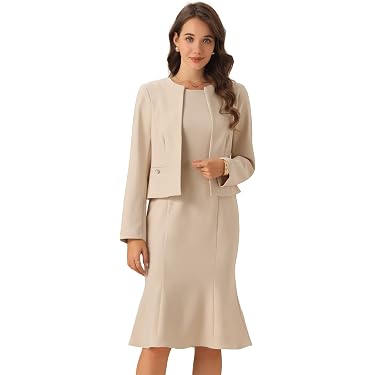 formal suit dress for women Amazon Best Sellers: Best Women's Dresses Womens Dresses Affordable Black Tie Dresses lining-type:Other Size:16.0 32/33