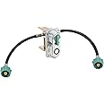 RecPro RV Propane Gas Regulator 2-Stage Auto Changeover | 11.5" Pigtail Hose Connector | 250 PSI | 287,500 BTU | Mounting Bracket & Cover | For RVs, Vans & Trailers