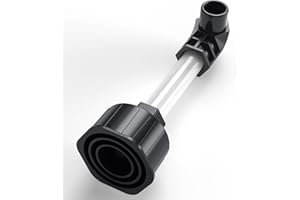Homeslea AC Drain Line Unclogger, HVAC to PVC Pipe AC Drain Line Cleaner Tool, A/C Condensate Drain Line Cleaner Adapter, AC Drain Sucker Wet Vac Attachment to Evacuate & Unclog AC Drain Lines-Black