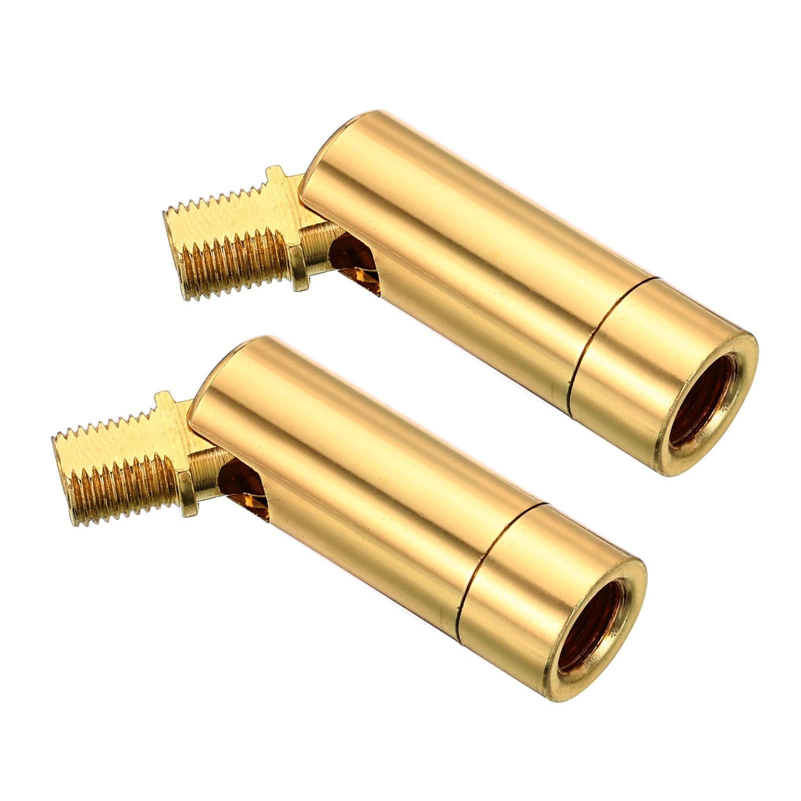 PATIKIL Sloped Ceiling Light Adapter, 2 Pack 90/350 Degree M10 Thread Chandeliers Ceiling Pendant Lighting Adapter for Angle or Irregular Ceiling, Gold Tone
