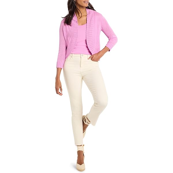 NIC+Zoe Perfect Knit Rib Scoop Tank, Camellia, PP at Amazon