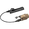 SureFire Mil-Spec Rear Dual Switch Assembly for Scoutlight WeaponLights with Click Switch and Switch-Socket, Includes SR07 Remote Activation Switch, Tan