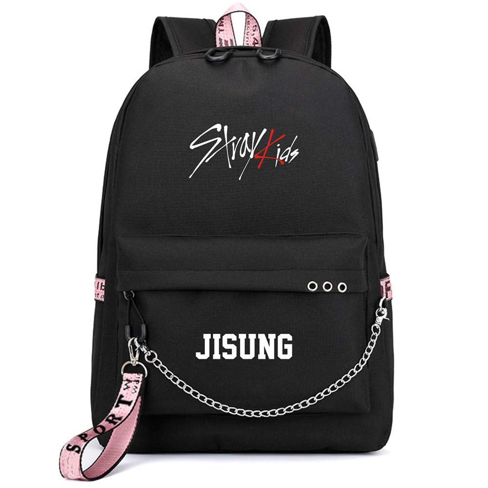 NCTCITY Backpack School Bag Daypack Gift Merchandise Laptop Bag College School Bookbag Travel School Canvas Bag Bang Chan Changbin Hyunjin Han Felix Seungmin for Fans