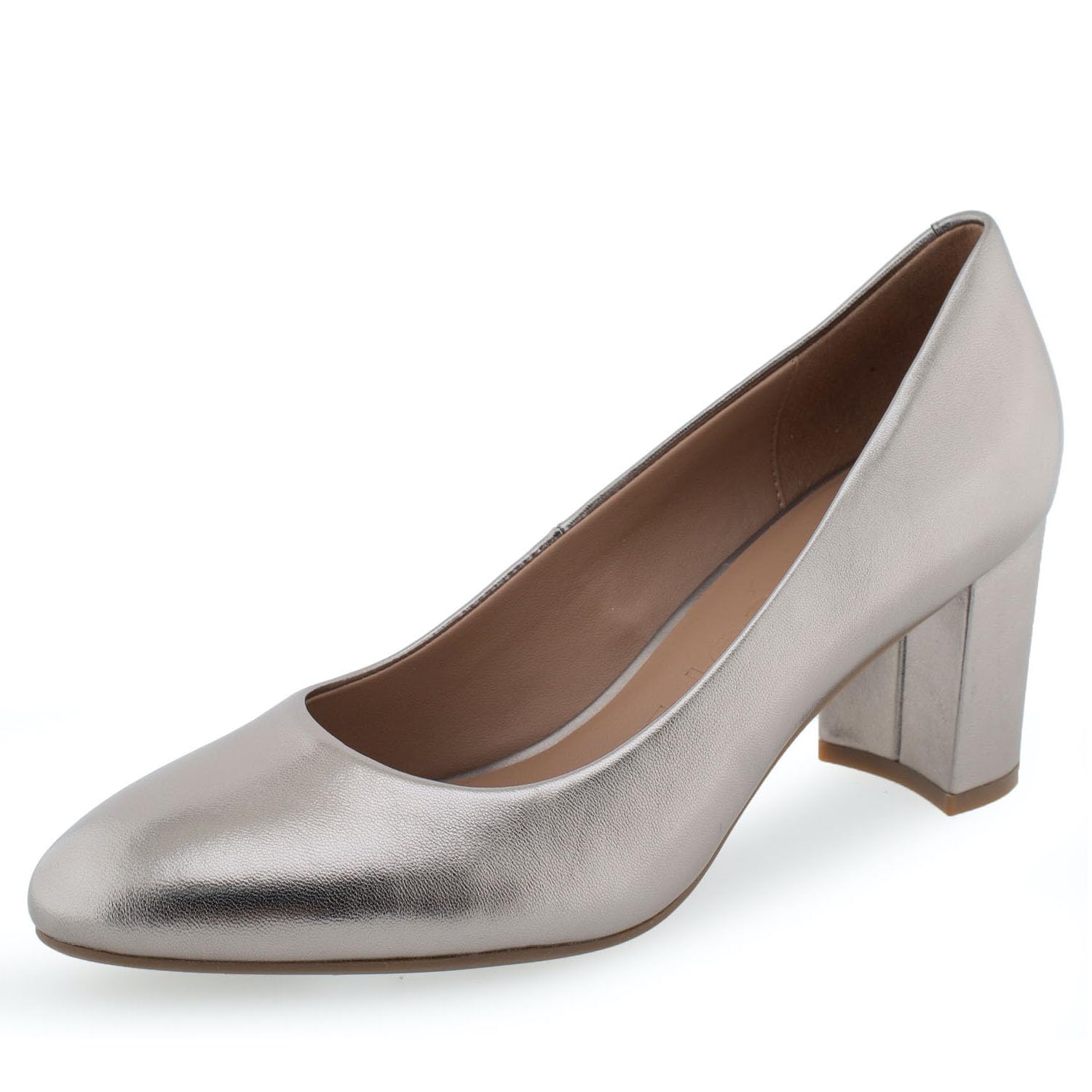 Aerosoles Women’s Betsy Pump, Champagne Leather, 10.5