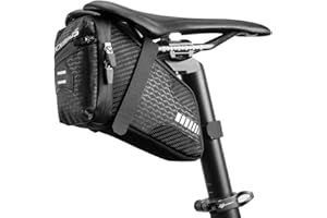 ROCKBROS Bike Saddle Bag Bike Seat Bag Cycling Wedge Pack for Mountain Road Folding Bike 1.5L Bicycle Under Seat Pouch for Bi