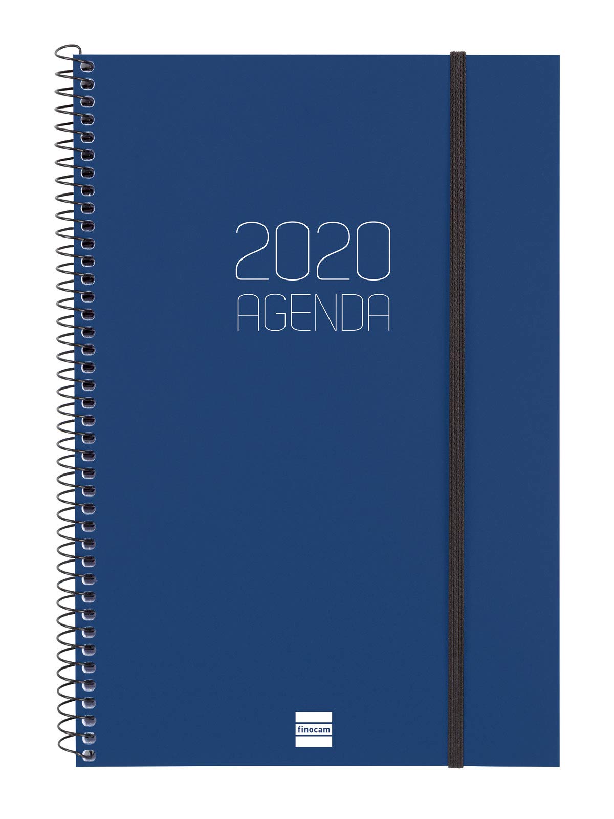Finocam – Agenda 2020 Week View Vertical Spiral Opaque Catalan Blue