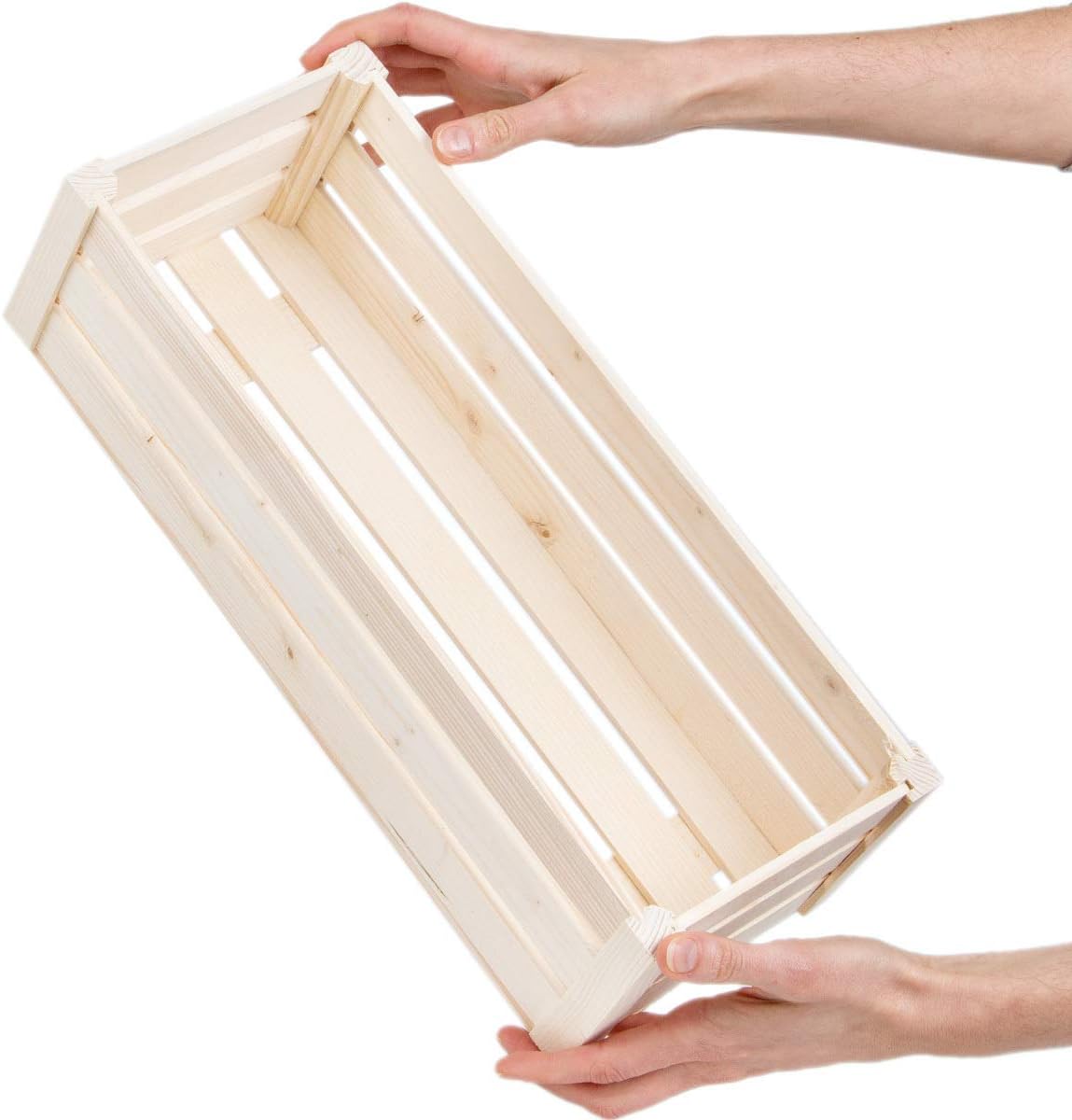 6 litros holzalbum Caja de Madera para estantería Madera Maciza 40 x 16