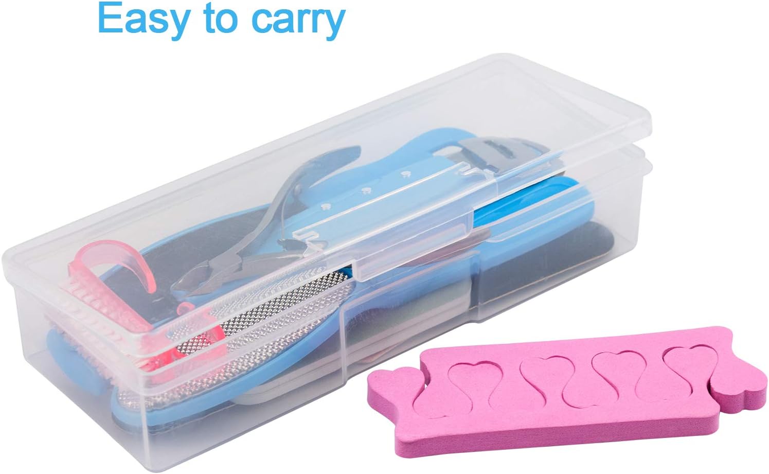 EAONE Professional Pedicure Tools Set 20 in 1, Foot Care Kit Stainless Steel Foot Rasp Foot Dead Skin Remover Pedicure Kit for Men Women Christmas Gift: Health & Personal Care