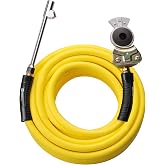 WYNNsky Truck Inflator Kit, 3/8''&times;50ft Hybrid Air Hose with 1/4''MNPT Endings, Universal Glad Hand&amp;Chuck