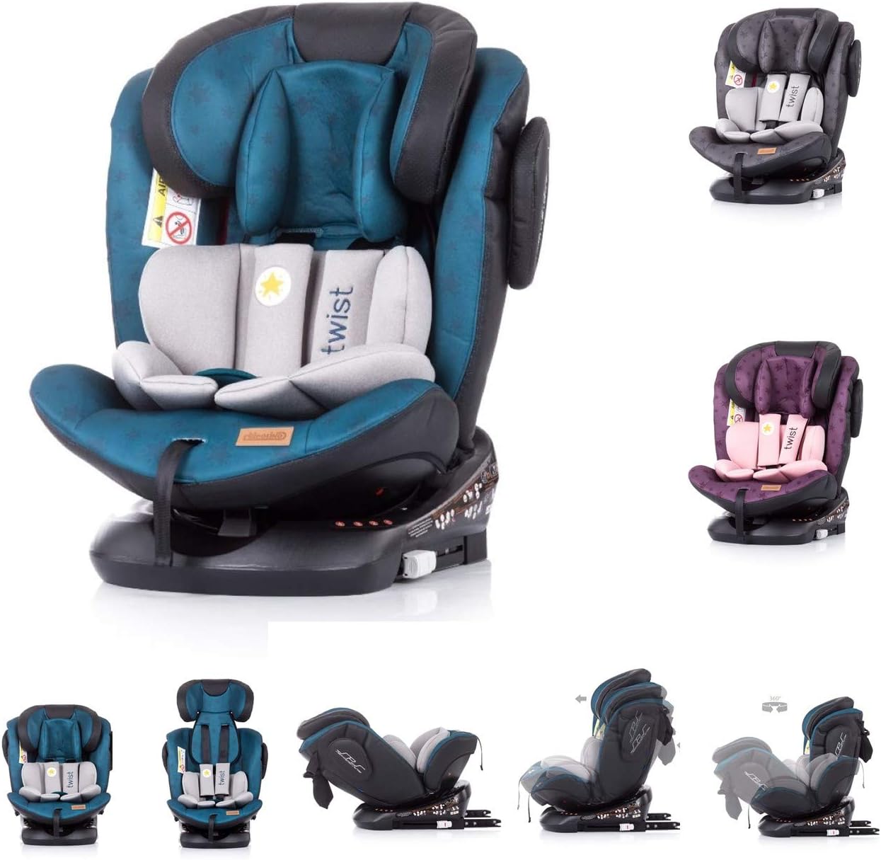 isofix twisting car seat