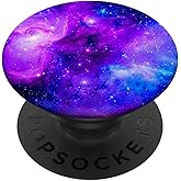 Galaxy Nebula Space Universe Stars Cosmos Purple Blue PopSockets Adhesive PopGrip