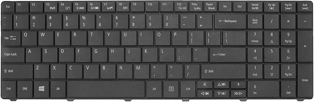 cigemay Replacement Laptop Keyboard for ACER E1-531G/E1-531/E1-571G Black