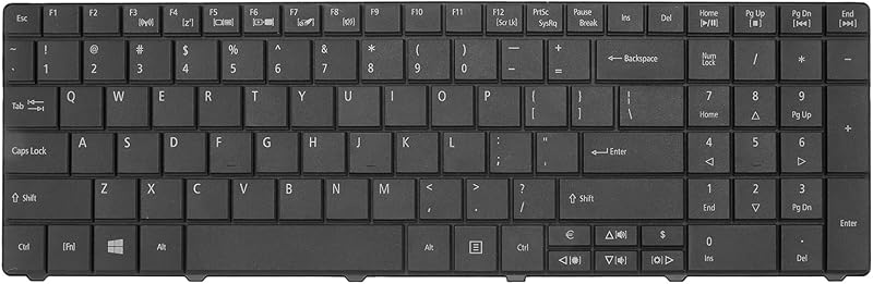 cigemay Replacement Laptop Keyboard for ACER E1-531G/E1-531/E1-571G Black