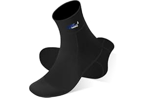 Seaskin Kids Neoprene Socks for Boys Girls, 3mm Beach Volleyball Sand Soccer Wetsuit Socks for Swimming Diving Water Sports