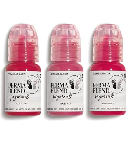 Amazon.com: Perma Blend Sultry Lip Set - Pink & Red Tattoo Ink Set
