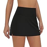 LouKeith High Waisted Swim Skirt Built-in Shorts Tummy Control Tankini Swimsuits Bathing Suit Bottoms for Women with Pockets