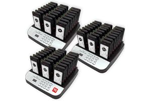 CORUM SECURITY NOLAS Social Distancing Pagers for Restaurants Paging System Lineup Waiting Queue Signal Calling Long Range Customer Service for Cuisine Church Clinic Restaurant Pager