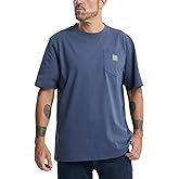 Kecols Men's Loose Fit Thick Work T-Shirts Soft Short Sleeve Pocket Tee(Tall &amp; Regular)
