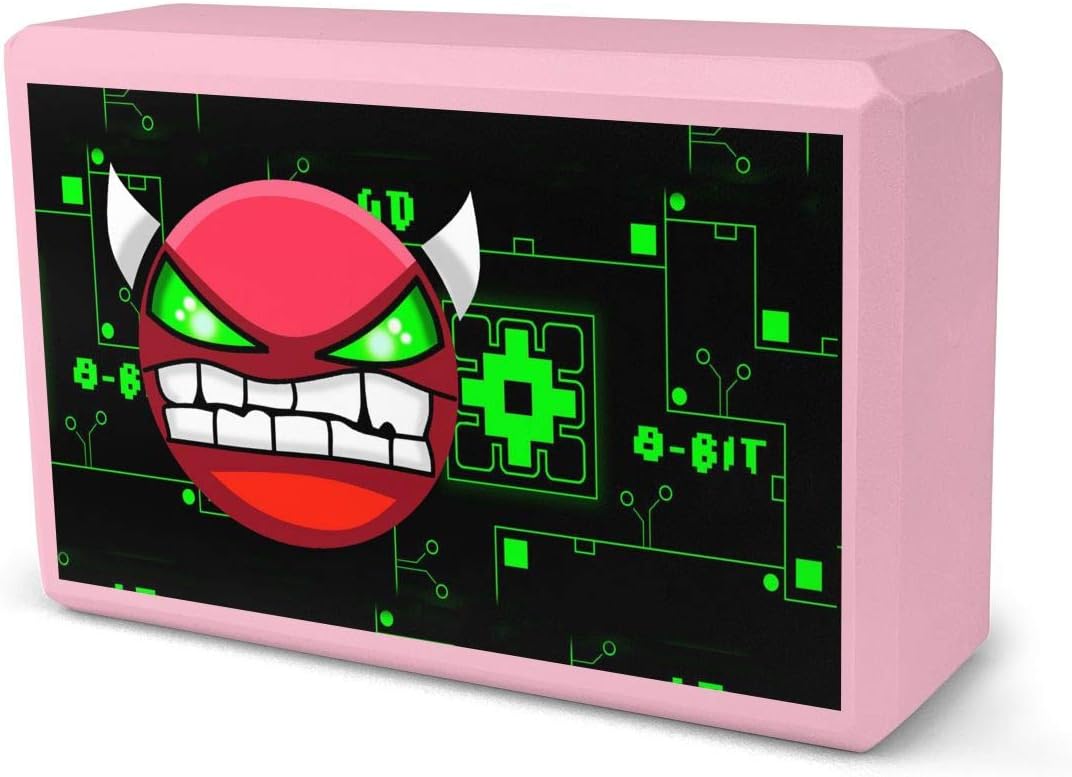 Red Demon Face Soft Yoga Block Fitness EVA Foam Non-Slip for Yoga Pilates Workout & Gym