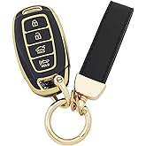 vurbemes 360 Degree Soft TPU Protector Key Fob Cover fit for Hyundai Palisade Elantra Kona Azera Santa Grandeur IG Key Fob