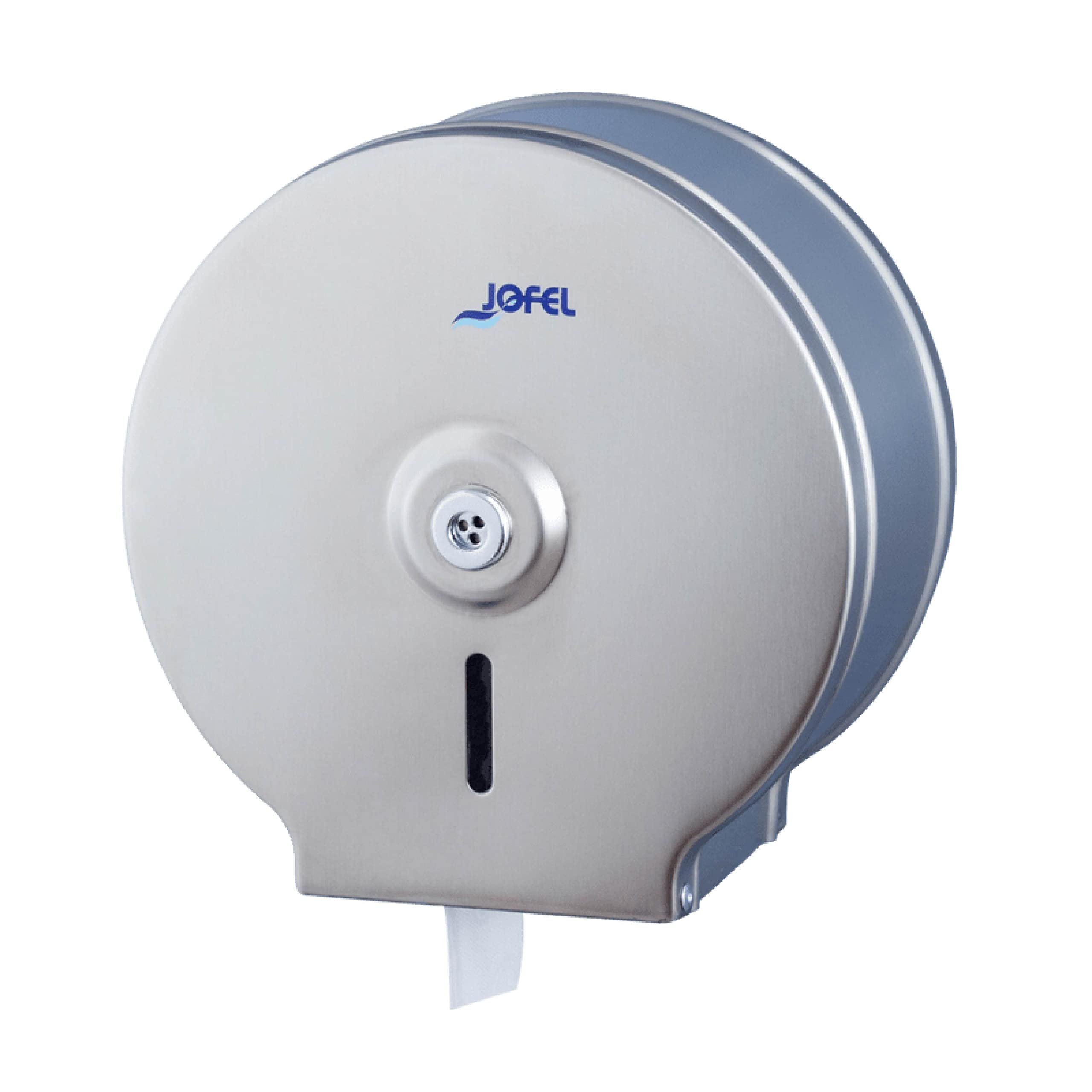 Jofel AE23200 Smart Stainless Steel Satin Toilet Roll Holder, Satin Stainless Steel