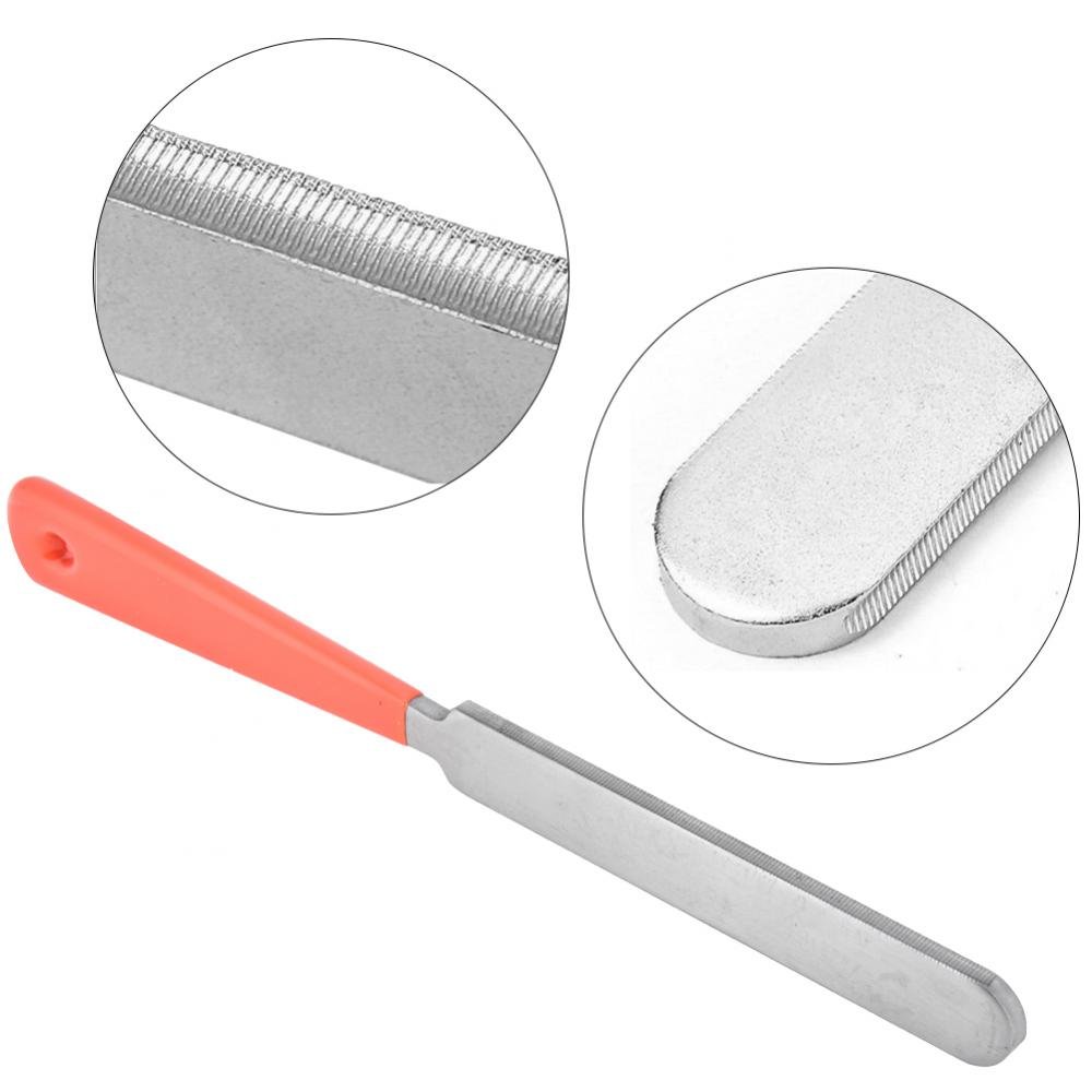 Rodipu Portable Guitar Fret File, Anti-rust Sturdy High Strength Stainless Steel Luthier Tools, for Grinding Fret Luthier Polishing Guitar Lovers