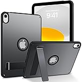 GUAGUA Magnetic Case for iPad (A16) 11th Generation 11 Inch 2025, iPad 10th Generation 10.9 Inch 2022 Cases with Stand & Pencil Holder Translucent Matte Back Shockproof Kickstand Case, Black